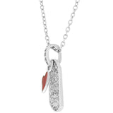 Dog Tag Heart Pendant