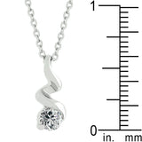 White Gold Twist Pendant
