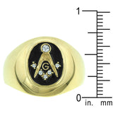 Masonic Ring in Onyx