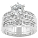 Formal Silver Engagement Set