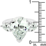 Pear Triplet Ring