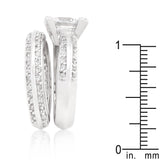 Round Cut Pave Ring Set