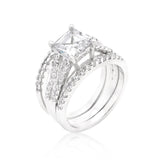 Princess Cut Triple Bridal Set