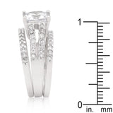 Princess Cut Triple Bridal Set