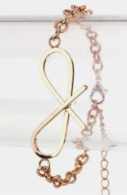 Rose Gold Bow Chain Bracelet