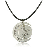 To The Moon Silver Necklace
