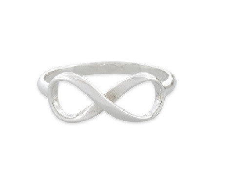 .925 Pure Sterling Silver Infinity Ring