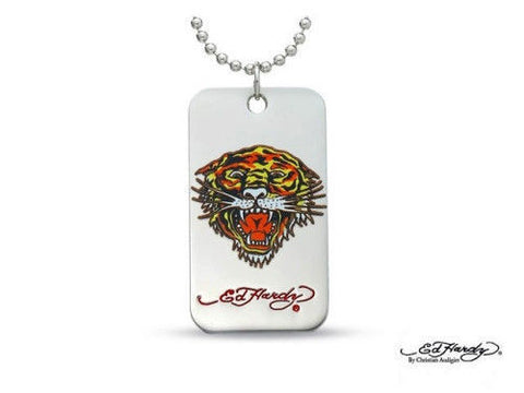 Ed Hardy® Tiger Dog Tag Necklace